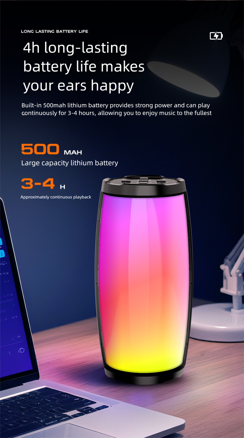 Berlin Sound Internet Celebrity Wireless Bluetooth Speaker High Aesthetic Subwoofer Long Battery Life Card Slot USB_voghion.com