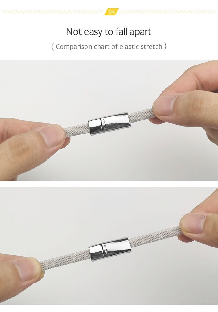 Lacci per scarpe 2 pezzi Lacci per scarpe con fibbia magnetica tonale Lacci elastici_voghion.com