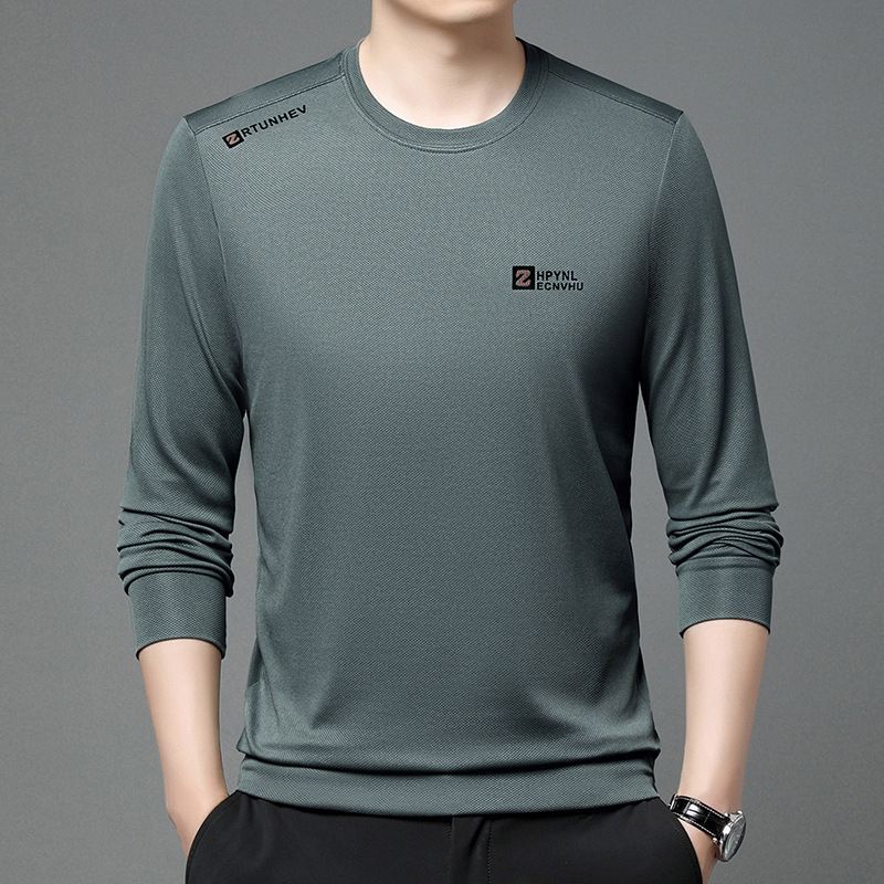 Frühling Rundhals-Sweatshirt Mode Koreanische Version Jugend Herren Lose Bedrucktes Top Base Shirt Strickpullover_voghion.com