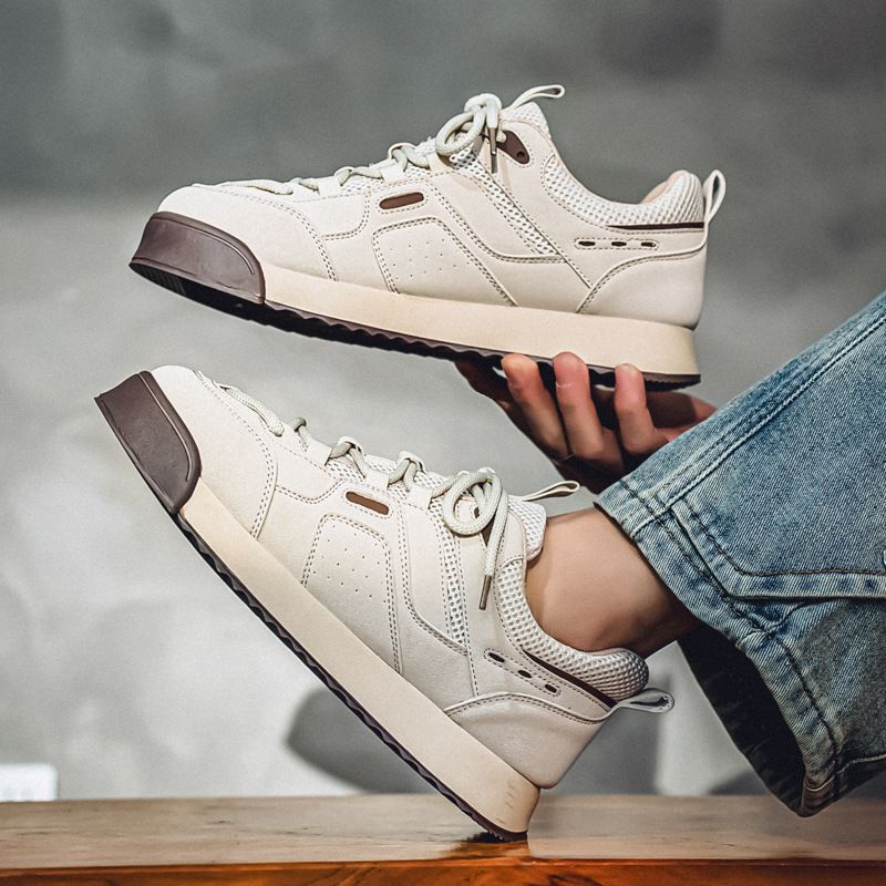 Baskets style Harajuku coréen Agan pour hommes, chaussures décontractées, grande taille, tendance, printemps et automne 2025_voghion.com