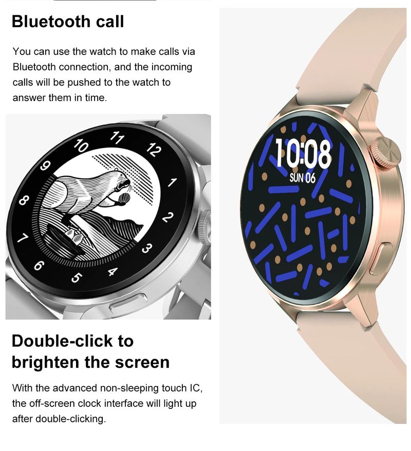 DT4 + Έξυπνο ρολόι για άνδρες GPS Tracker Bluetooth Κλήση Φωνητικός βοηθός Αθλητικά_voghion.com