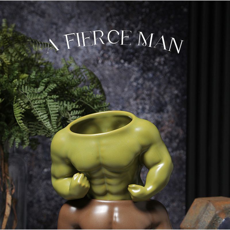 Kreative Tasse Strongman Fitness Muscle Abs Keramik Wasserbecher Desktop Storage Tube Ornament Hochwertiger Stifthalter_voghion.com