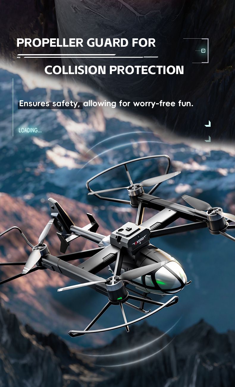 Brinquedos Inteligentes Exportação Novo Produto Simulação Modelo Helicóptero Sem Escova Transmissão Inteligente de Imagem Fotografia Aérea Aeronave Brinquedo Drone_voghion.com