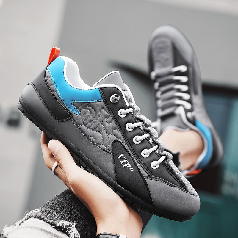 Scarpe da uomo di tendenza moda semplice con piccola lavagna bianca sportiva bassa_voghion.com