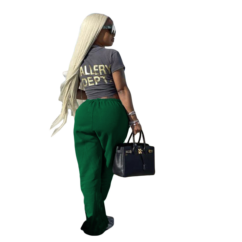 Damen-Jogginghose „Spice Girl“, modisch, bedruckt, für den Straßensport, lässig_voghion.com