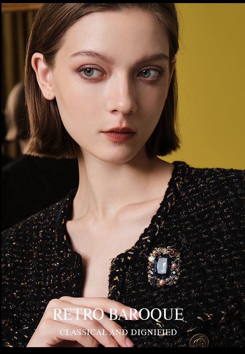 Retro gericht brosche high-end-frauen neue luxus kristall corsage elegante hohe gefühl pin anzug zubehör_voghion.com