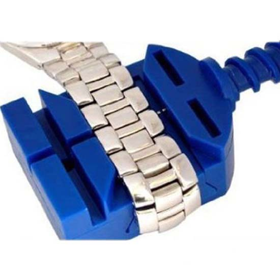 Qianbihe Nützliches Uhrenarmband-Armband-Glied-Einstell-Entferner-Reparatur-Werkzeug-Set mit 5 zusätzlichen Stiften_voghion.com