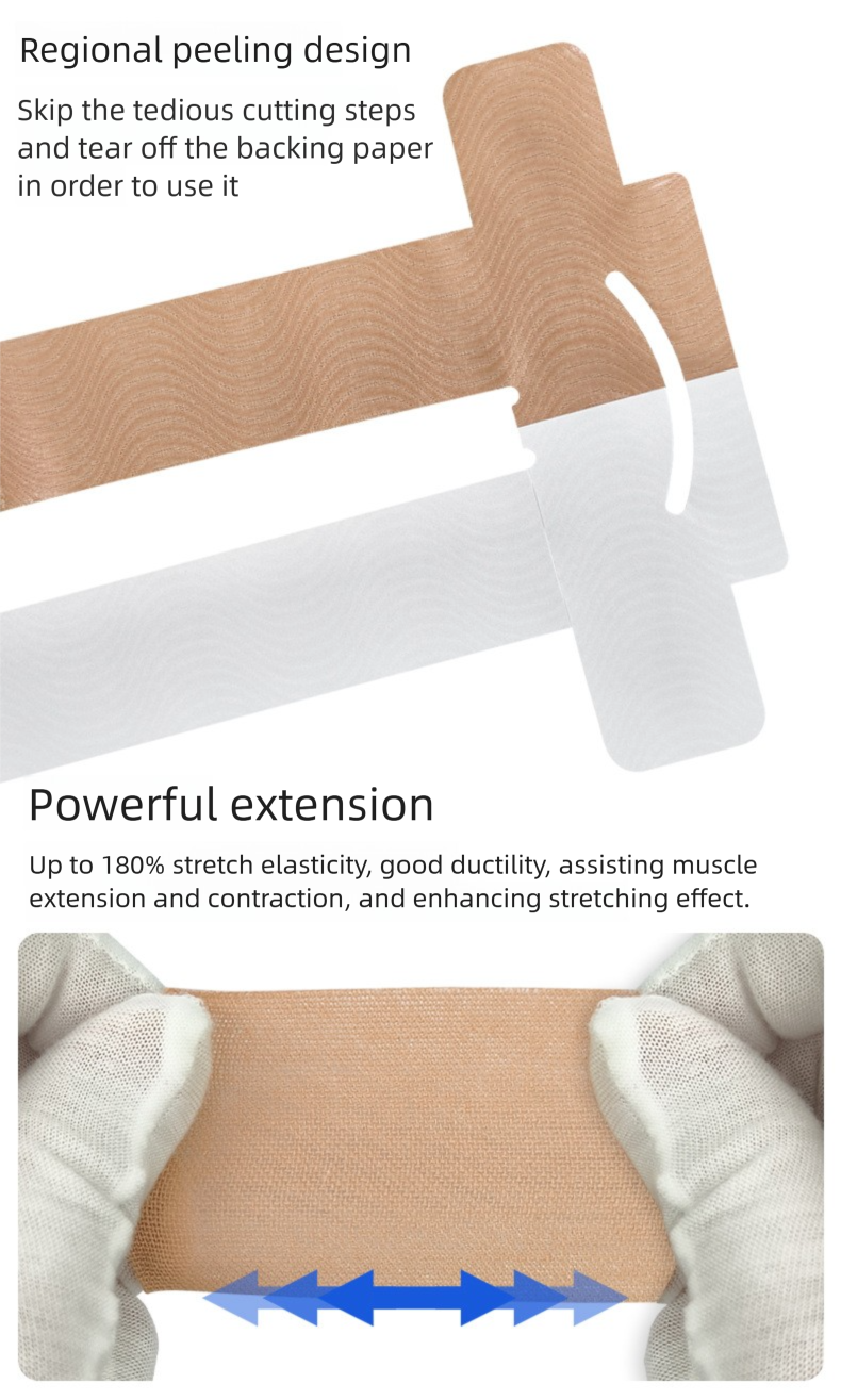 Marathon Running Sports Elastisches integriertes vorgeschnittenes Kniemuskelband_voghion.com