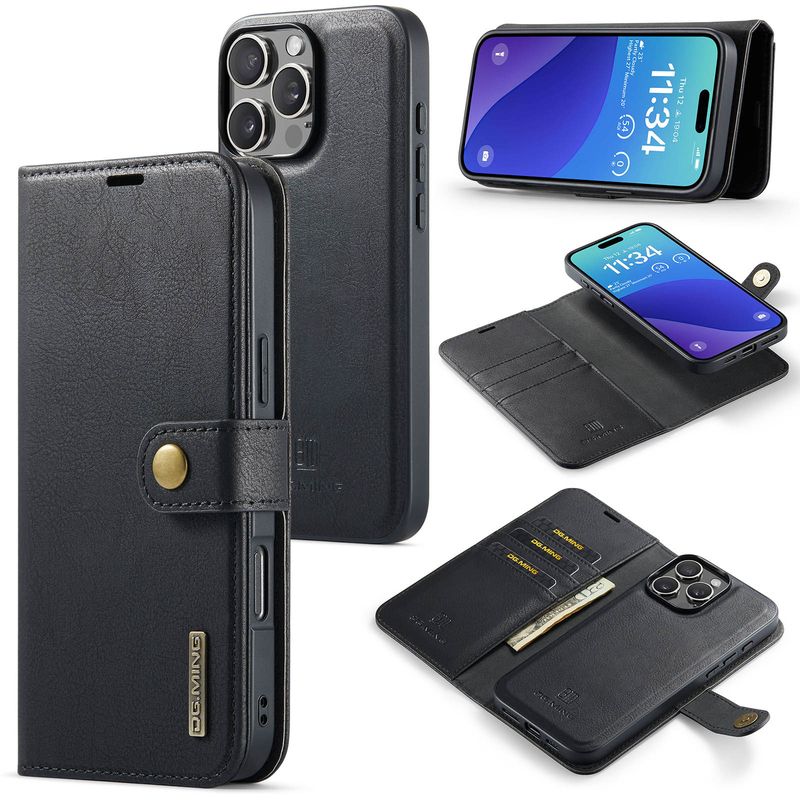 Suitable for iPhone16 Pro Max magnet split mobile phone leather case iPhone15 Pro Max protective case_voghion.com