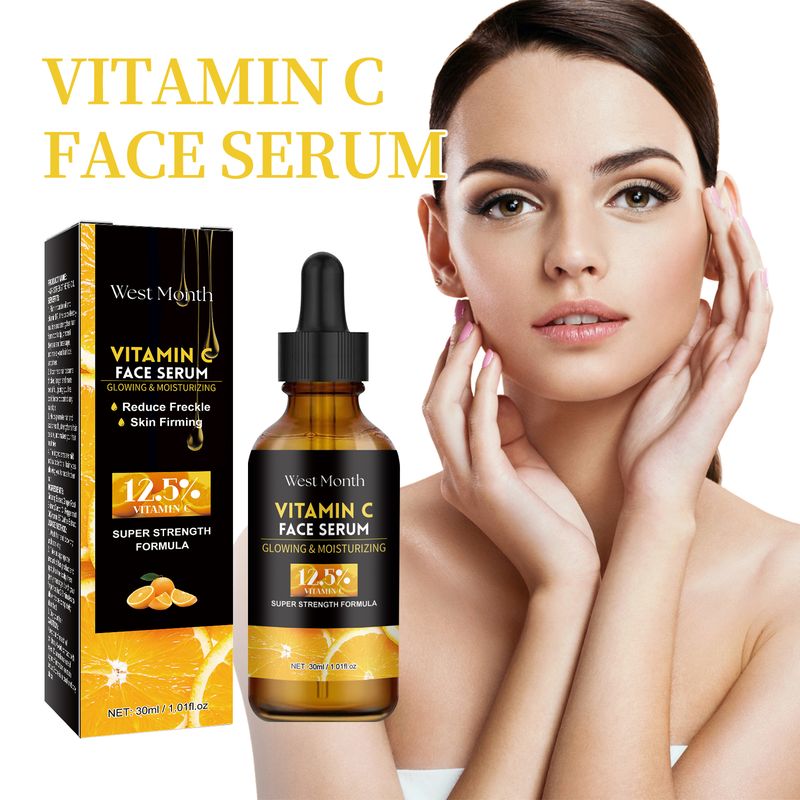 West&Month Vitamin C Face Essence For Reducing Fine Lines, Firming, Smoothing And Moisturizing Anti-Aging Skin Essence_voghion.com