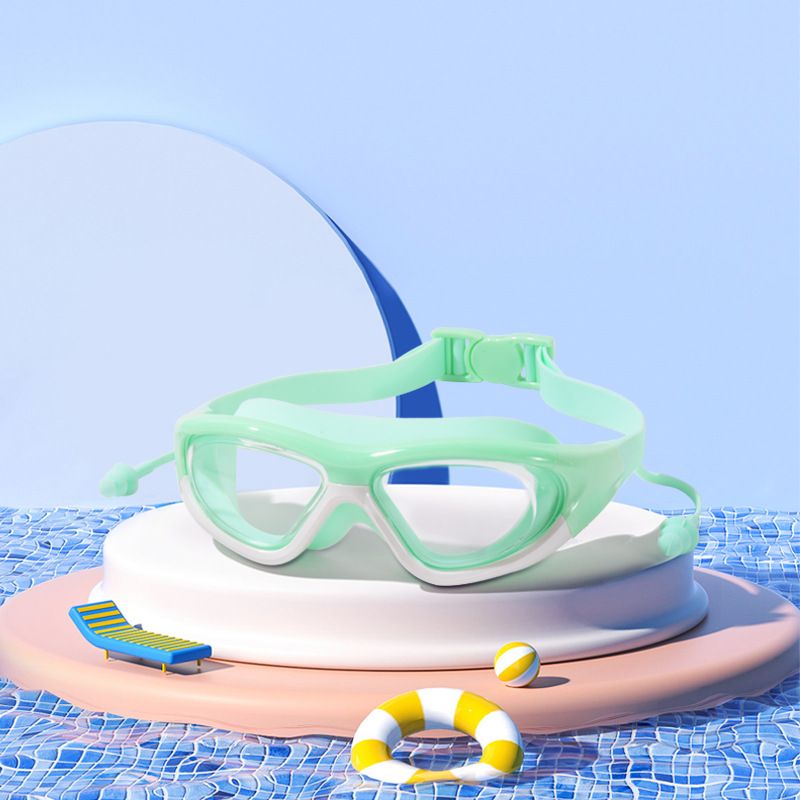 Kinderzwemvest met geïntegreerde oordopjes, groot frame, waterdicht, anti-condens, HD-duiken voor jongens en meisjes, zwemmen_voghion.com