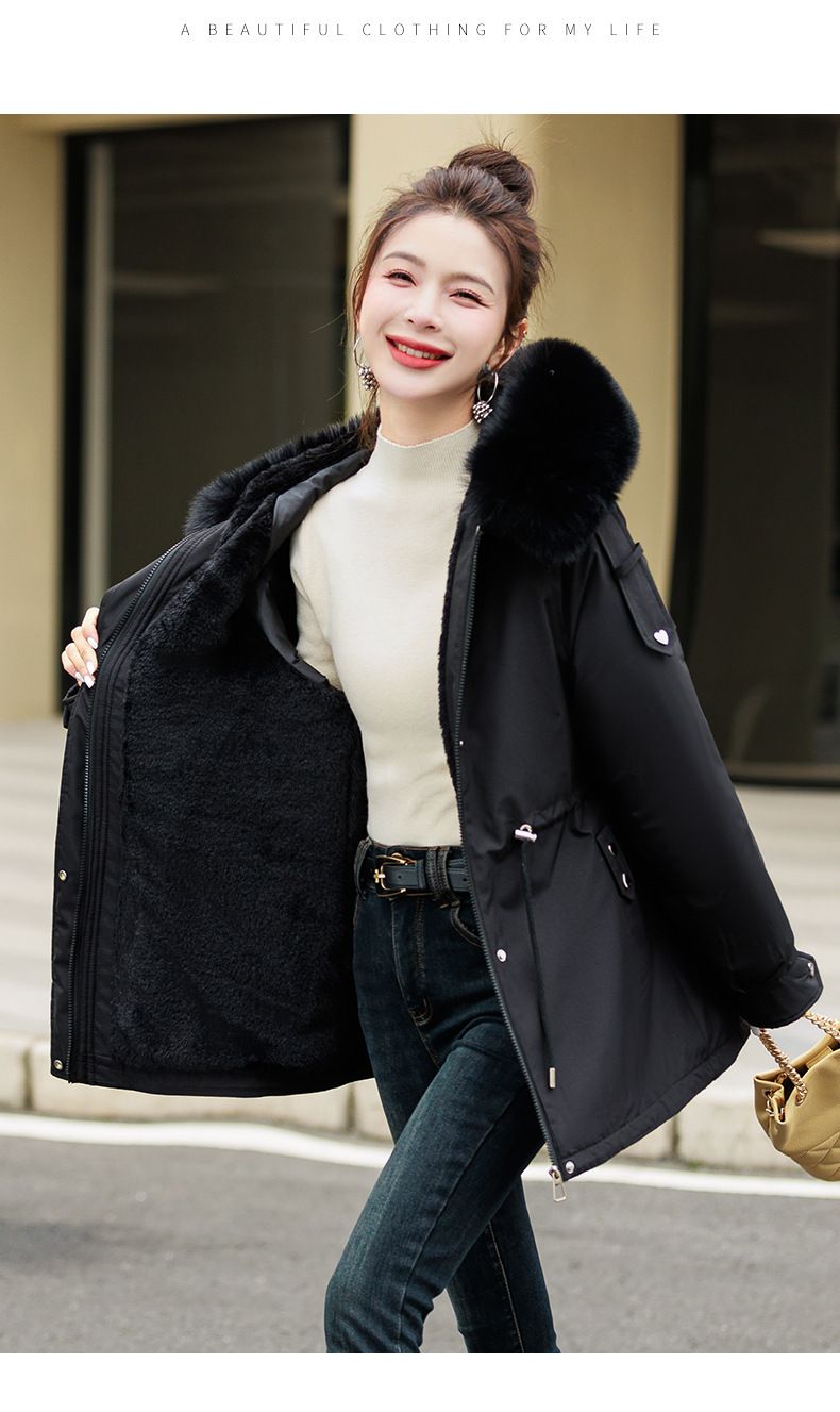 Gesteppte Parkajacke für Damen – Übergroßer Puffermantel mit Kapuze (Schwarz/Creme/Beige/Braun/Mint, M-XXL)_voghion.com