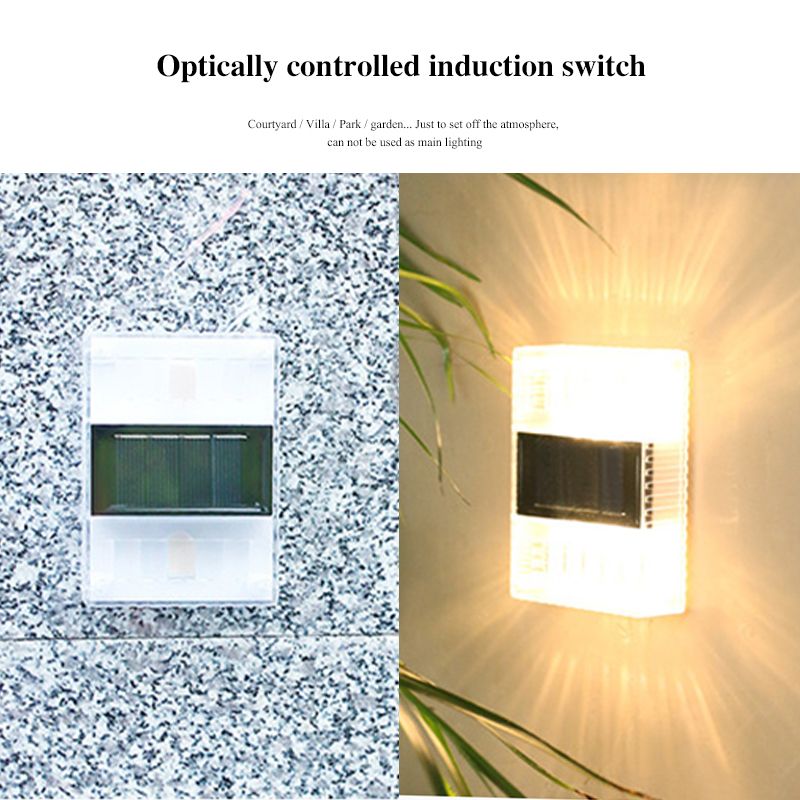 Lampada solare a LED Lampada da parete impermeabile per esterni per balcone Padiglione Porta Gradino Luce Decorazione Giardino Casa Lampade solari a LED_voghion.com