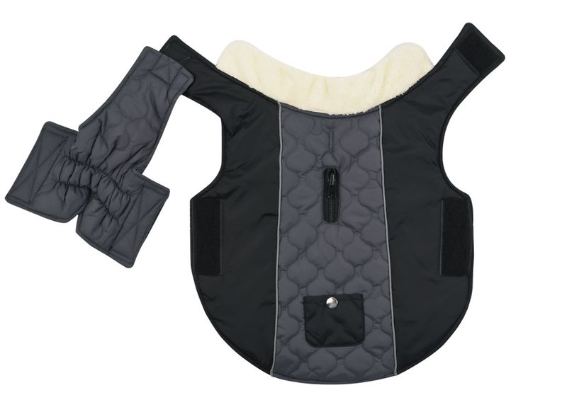 Pocket new pet clothes autumn and winter dog clothes vest cotton coat double sided wearable dog clothes coat clothing_voghion.com