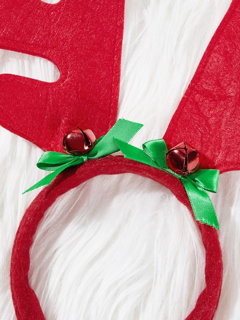 Julemode klassisk rødgrønt gevir lys Hairball stjerner hund kat pandebånd hovedbeklædning_voghion.com