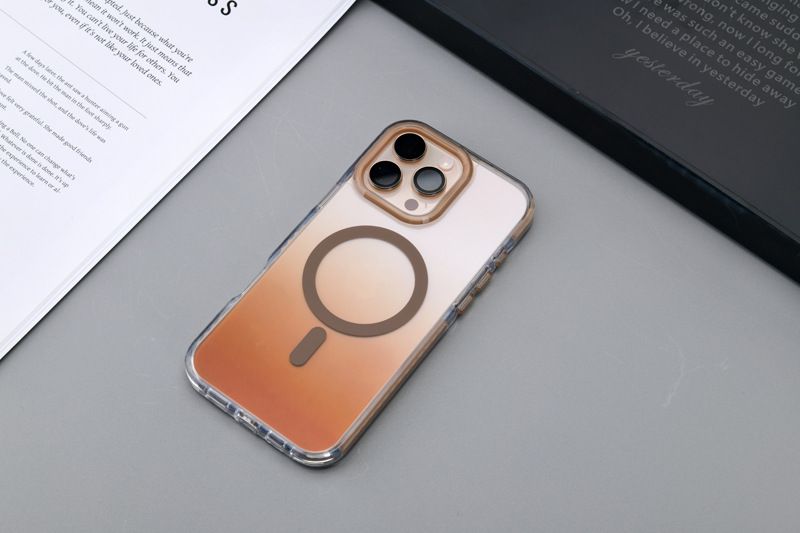 Yeni Model, iPhone 16 Şeffaf Cep Telefonu Sert Kılıf, Düşmeye Karşı Dayanıklı Apple 15 Mavi Işık Kademeli Değişim Manyetik Cep Telefonu Kılıfı İçin Uygundur_voghion.com