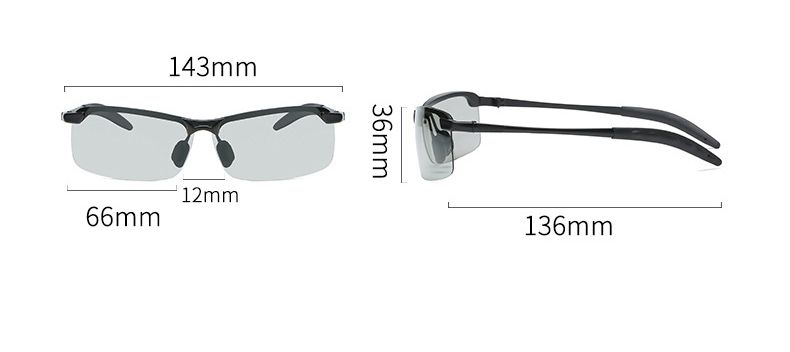 KLH157 Damen Smart Lichtempfindliche Brille Tag- und Nachtsicht Sonnenbrille Vintage Herren Polarisierte Sonnenbrille_voghion.com