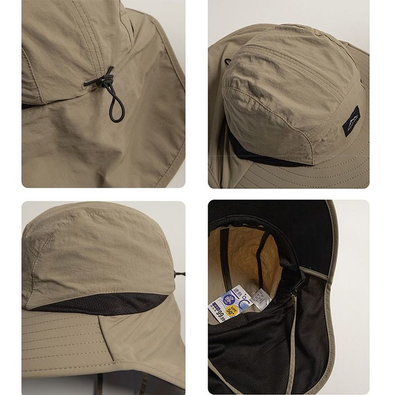 Modische, schnelltrocknende, sonnengeschützte Schirmmütze im japanischen Stil für Herren und Damen, lässiger Sonnenschutz, Fischerhut für Outdoor, Camping, Alpin_voghion.com