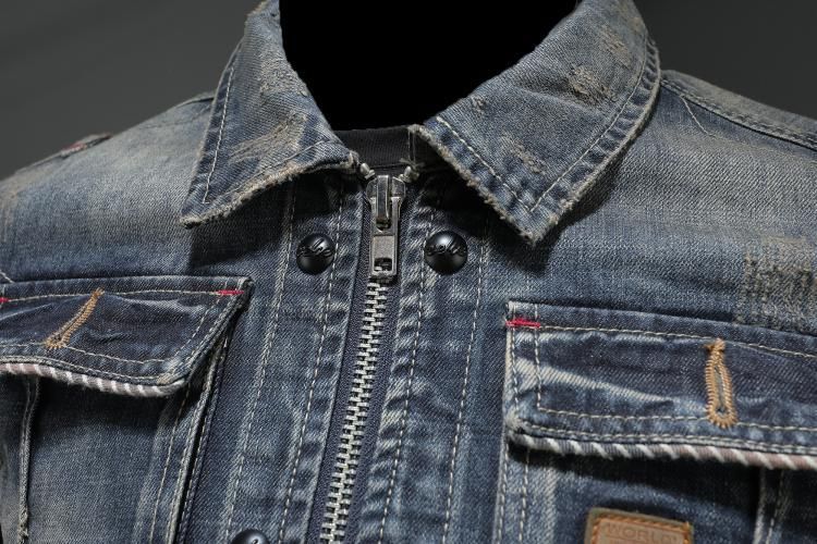 Veste en jean rétro classique pour homme, tendance de la rue d'automne, belle veste d'équitation coupe-vent pour homme, veste décontractée à revers_voghion.com