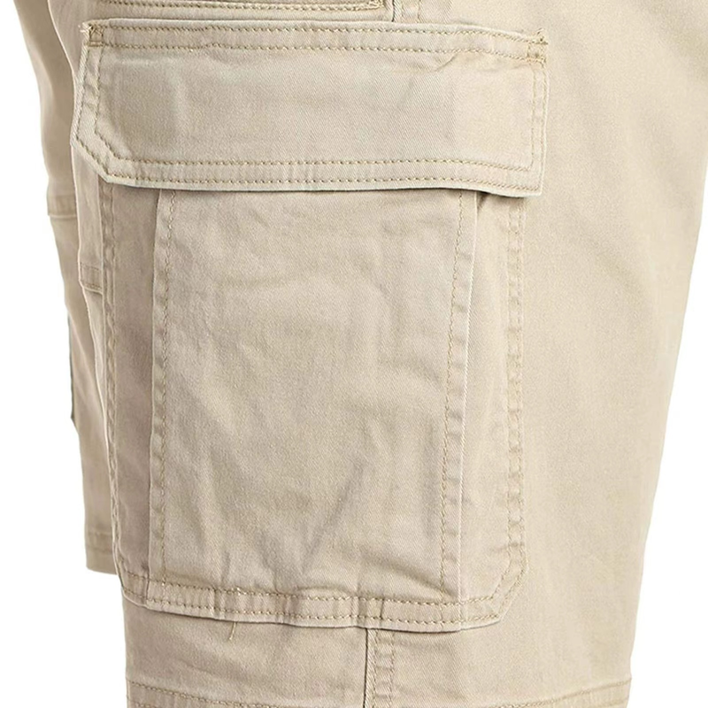 Sıcak satış yaz erkek kargo şortu 6 cepli boş düz iş şortu toptan polyester karışımı kargo şortu erkekler için781_voghion.com