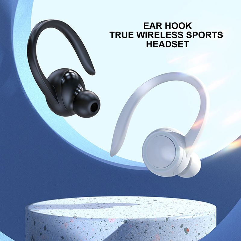 Fone de ouvido estéreo Bluetooth 5.2 à prova d'água de alta fidelidade sensível para praticar esportes_voghion.com