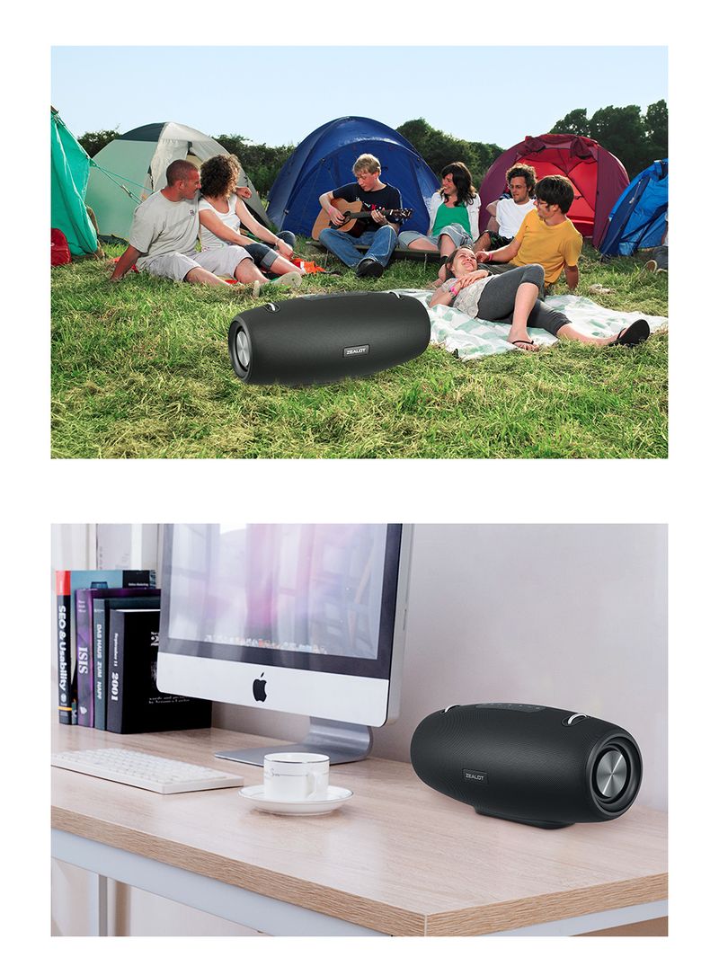 Enceinte Bluetooth portable S67 60 W, haut-parleur de fête d'extérieur, puissant, excellentes performances de basses, haut-parleur 3D_voghion.com