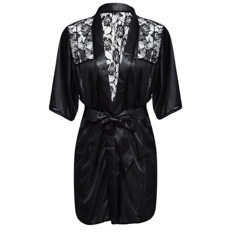 Women's Silk Lace Kimono LSTRY_voghion.com