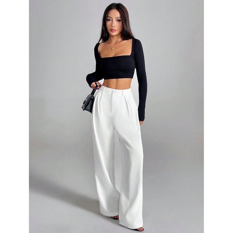 Women's Clothing Casual Pants For Women Spring And Autumn New All Match Straight Drape Loose Wide Leg Long Pants_voghion.com