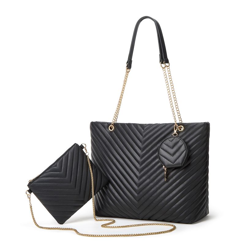 2025 Nuova borsa a tracolla alla moda da donna - Borsa a catena ricamata di alta qualità e grande capacità, tracolla versatile e tote con custodia staccabile_voghion.com