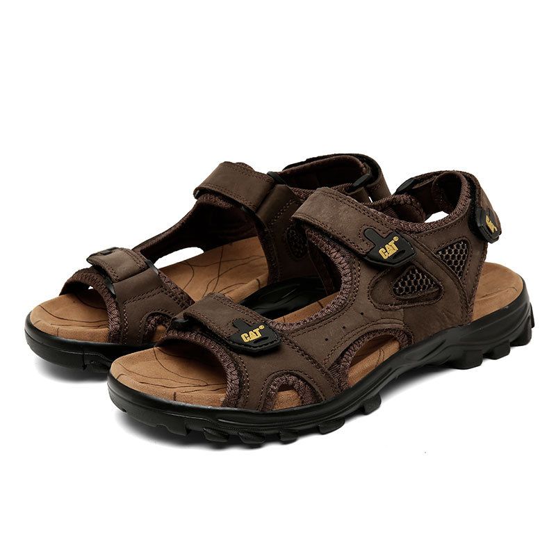Große Größe C Karte AT Spezielle Haushaltsoberschicht Rindsleder Sommer Wandersandalen Offene Zehen Strandschuhe Für Männer_voghion.com