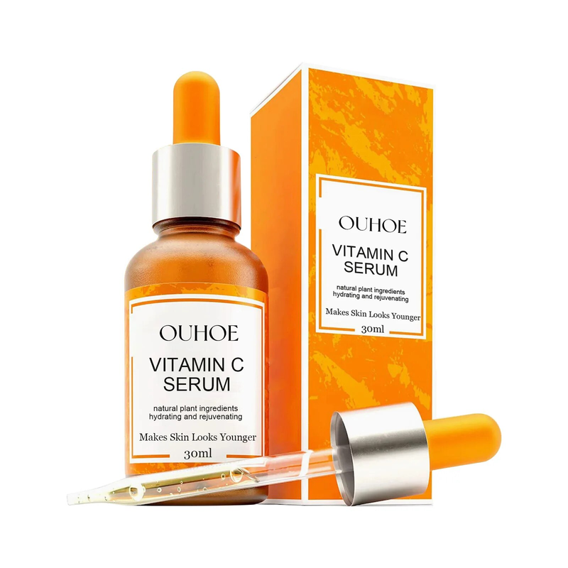 Vitamin C Serum for Face Anti Wrinkle Aging Fade Fine Line Lifting Firming Whitening Dark Spot Remover Korean Skin Care Products_voghion.com