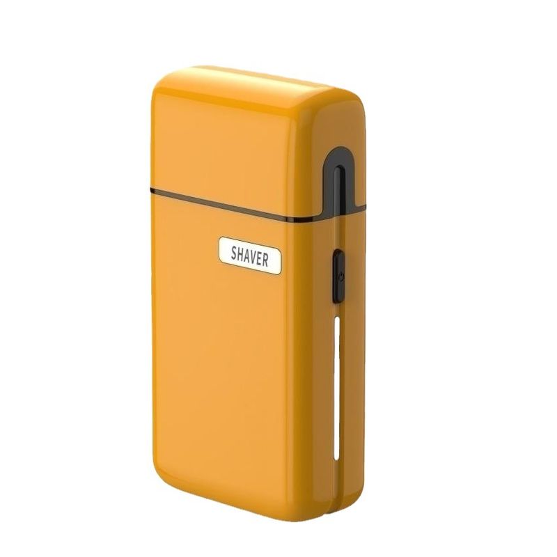 Nuovo rasoio elettrico compatto, mini portatile USB a doppia lama, con aspirazione magnetica alternata_voghion.com