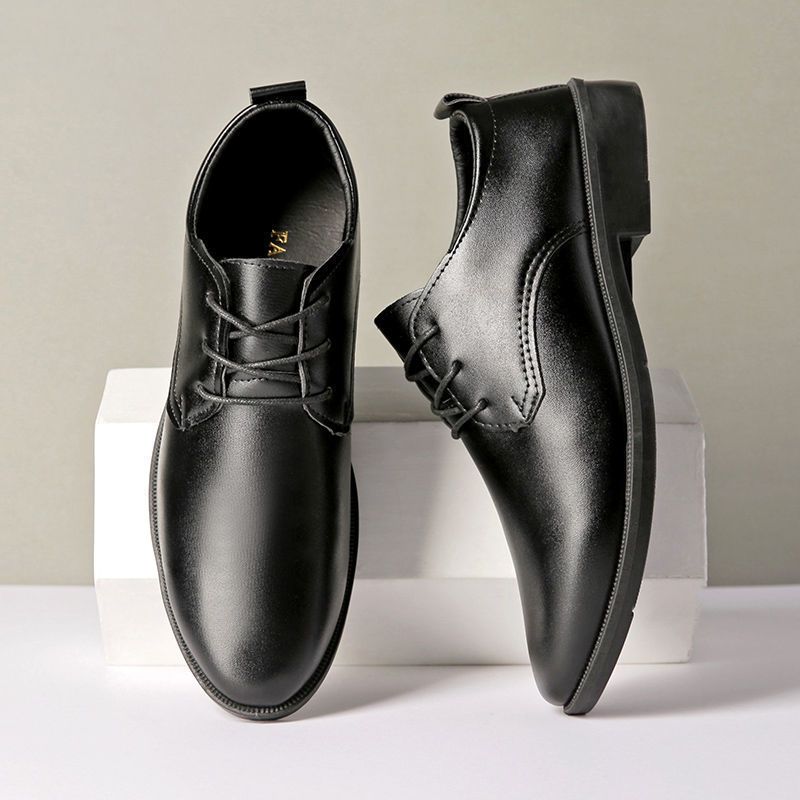 Spring And Autumn Formal Business British Style Leather Lightweight Thin Pointed Toe Men's Breathable Versatile Soft_voghion.com