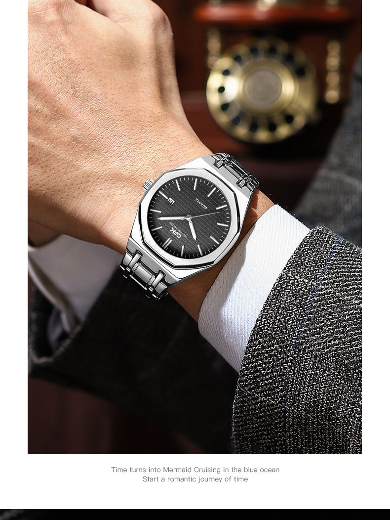 Mens Watch Original Waterproof Luminous Automatic Watch Quartz Watches For Men Wristwatch Stainless Steel Reloj Hombre_voghion.com