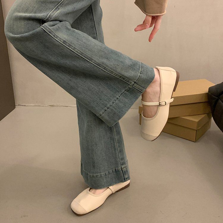 Scarpe da ballo Gentle Evening Breeze da donna, stile fata, con punta bassa, per primavera e dolce temperamento_voghion.com