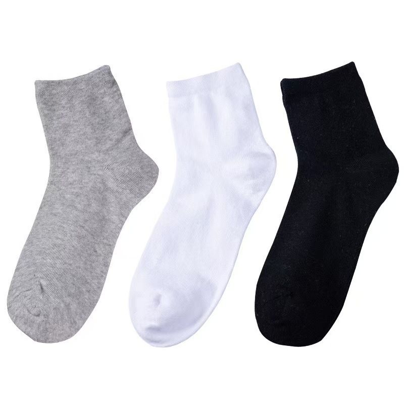 per uomo e donna Nero Bianco Grigio Tinta unita Metà polpaccio Primavera Autunno Business Casual Traspirante Versatile Semplice Sportivo_voghion.com