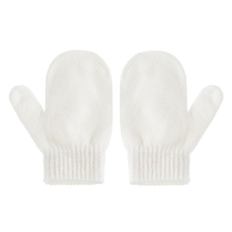 Baby clothing wool monochrome twist warm children's hat scarf gloves two or three sets_voghion.com