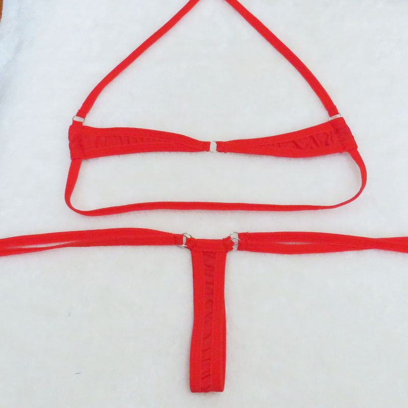 Mini costume da bagno intimo da donna, costume da bagno bikini a tre punti con prospettiva sexy_voghion.com