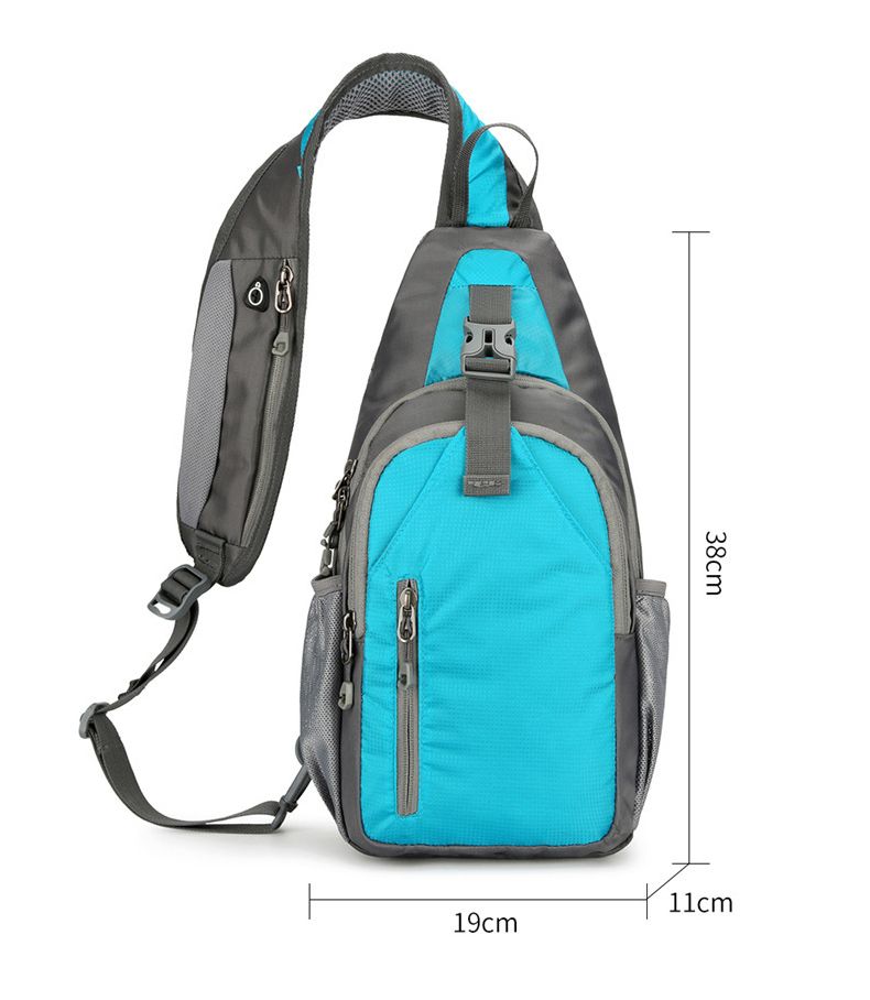 Sports And Leisure Men And Women's Chest Bag Large Capacity Multi-functional Outdoor Oblique Span Bag Portable Shoulder Bag_voghion.com