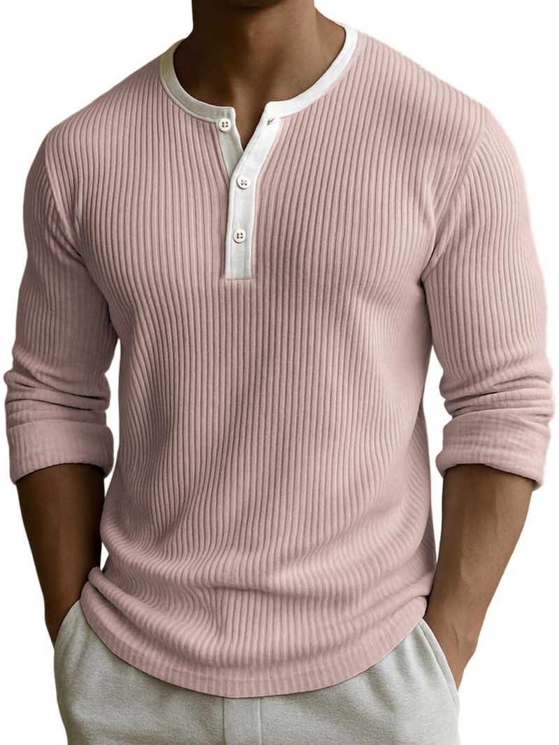"Men's Digital Print Henley Shirt - Breathable Polyester V-Neck With 3-Button Placket, Motorcycle & Geometric Patterns (Sizes S-5XL)"_voghion.com