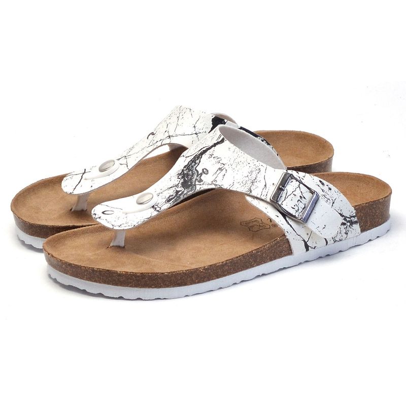 Sandali infradito da donna alla moda in sughero, da spiaggia, in stile coreano, con punta aperta, da uomo, estivi_voghion.com