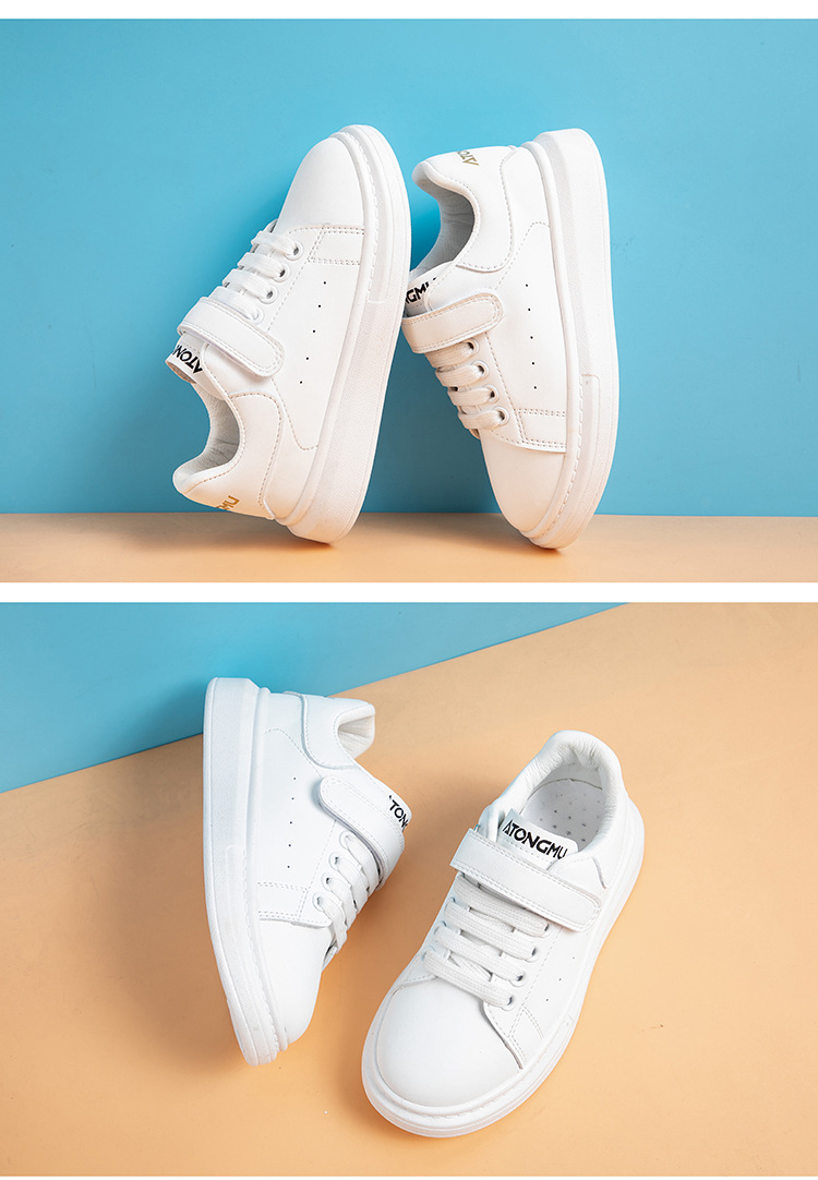 Scarpe da ginnastica sportive per studenti per bambini, scarpe da corsa basse con suola morbida per ragazzi primaverili e autunnali, scarpe bianche per prestazioni scolastiche, scarpe alla moda per ragazze_voghion.com