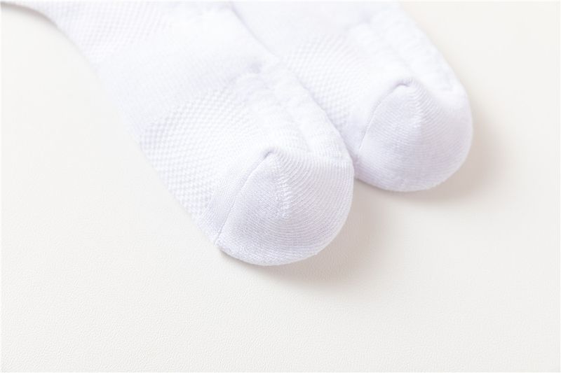 Socks Men's Boat Socks Summer Mid-tube Socks Thin Short Socks Solid Color Cotton Stockings White Sports Socks Half Towel Bottom Length_voghion.com