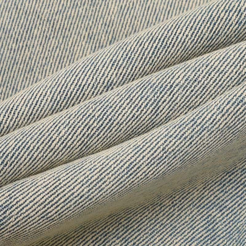 Herrkläder denim applikationer broderi rå kant tvättade distressed jeans herr high street retro byxor med vida ben_voghion.com