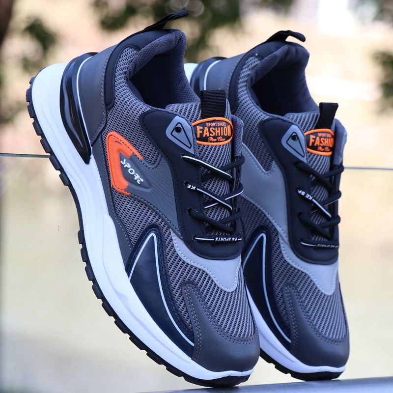 Running Spring New Breathable Mesh Casual Trendy Sports Live Streaming Same Style Men's Shoes_voghion.com