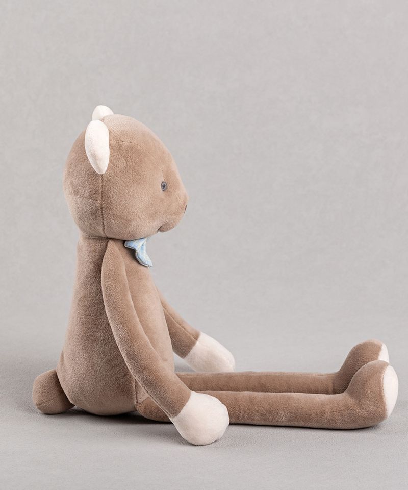 Kuscheltiere BOBYBOBO Kurzer Plüschbär mit langen Beinen, beruhigende Puppe, rosa Kaninchen, Plüschtier, Baby-Schlafpuppe_voghion.com