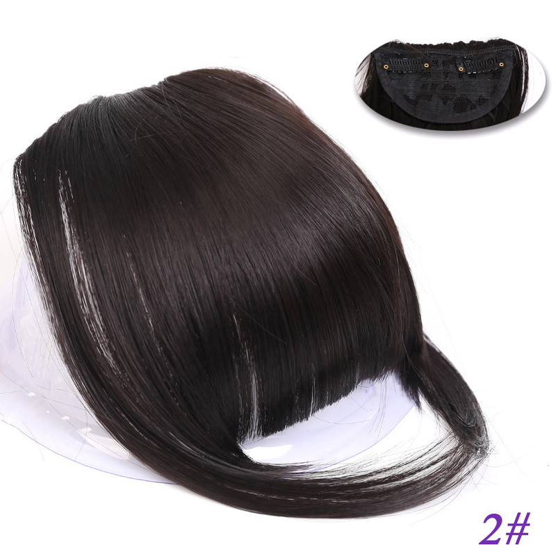 Włosy syntetyczne Peruki do sprzedaży bezpośredniej z prostymi grzywkami dla kobiet i podwójnymi bokobrodami_voghion.com