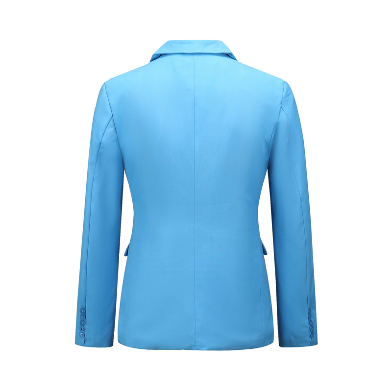 Herrenbekleidung Herren-High-End-Anzug, himmelblau, modisch, schmaler Anzug, Anzug, Hose, weißer Kragen_voghion.com