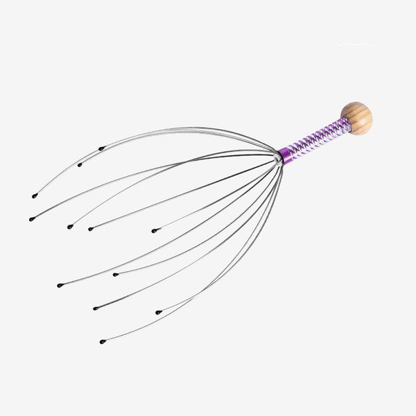 1pc Silver Octopus Head Massager For Massaging And Scratching Head; Soul Extractor; For Scratching Back And Scalp_voghion.com