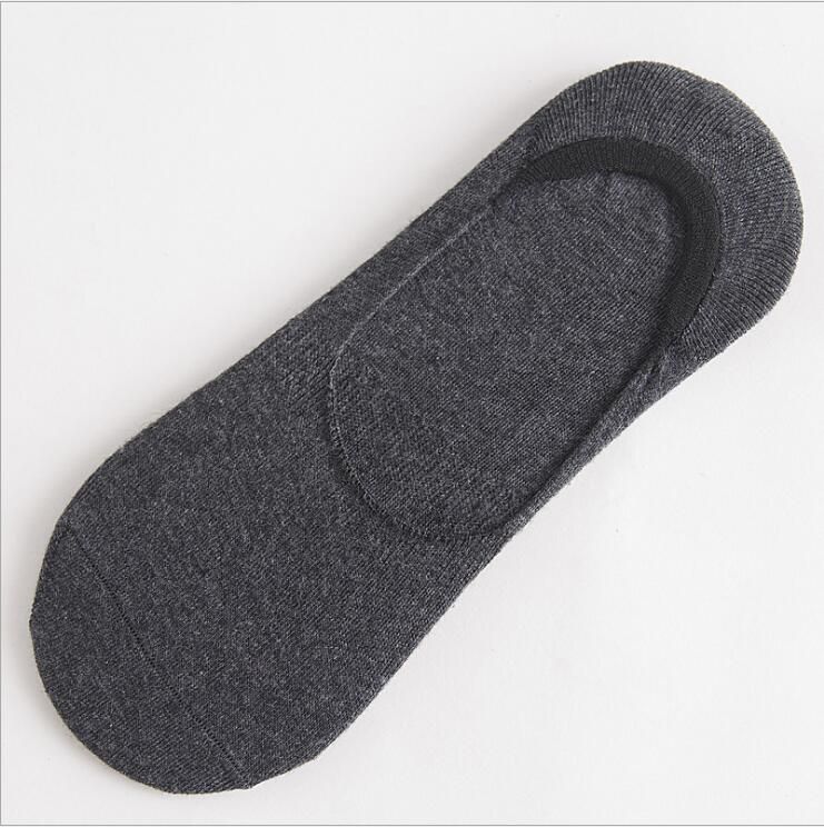 Calzini alla caviglia casual invisibili da uomo in cotone, tinta unita, estivi, modello barca, taglio basso, antiscivolo, in silicone, 2025d_voghion.com